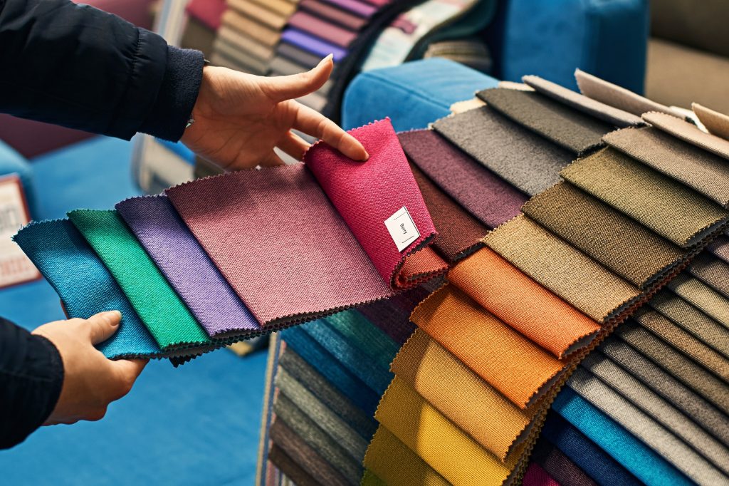 Velours et tissus canapé — magasin KanapM Loire-Atlantique